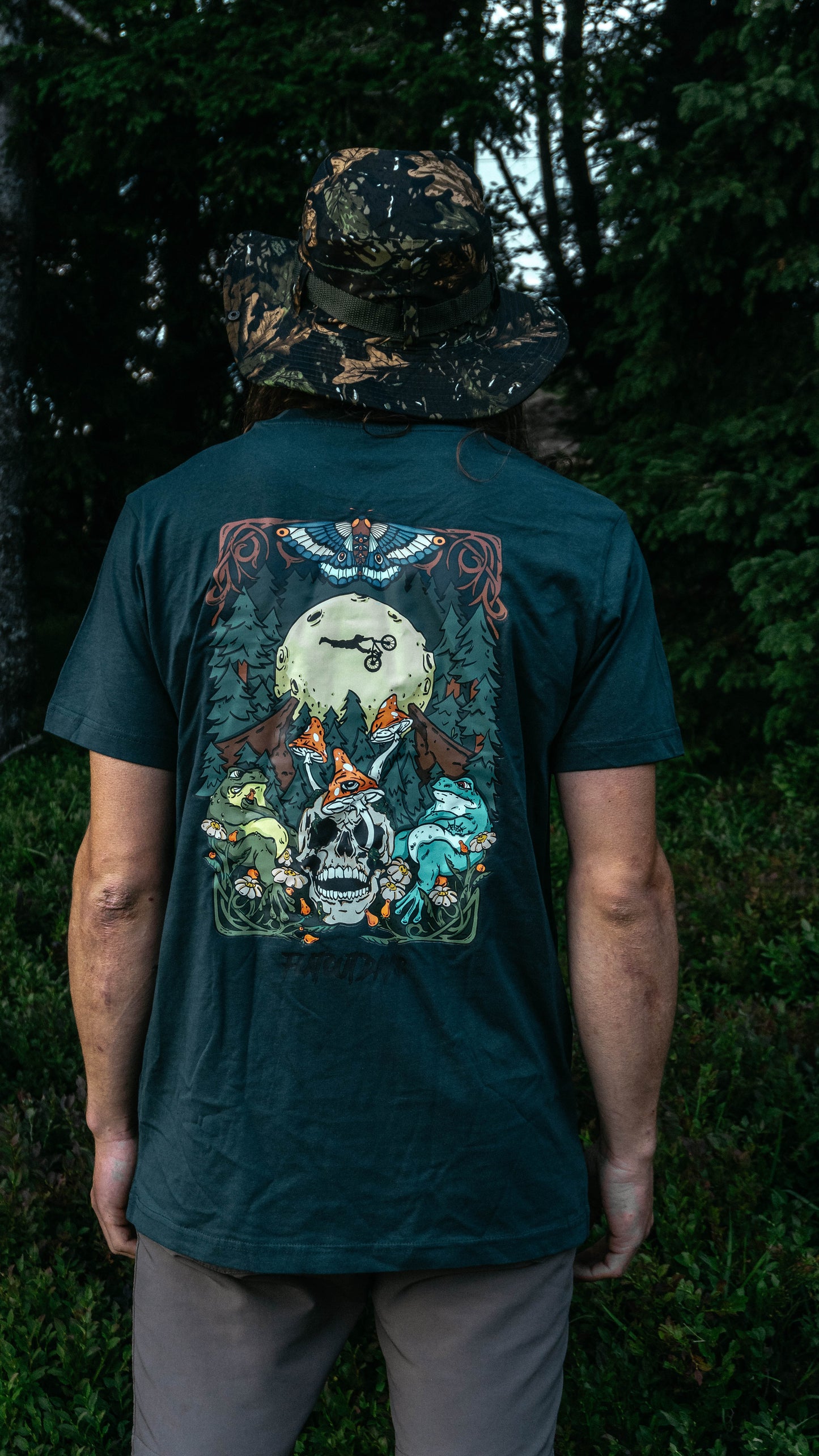 FOD T-Shirt - To The Moon - Dark Green